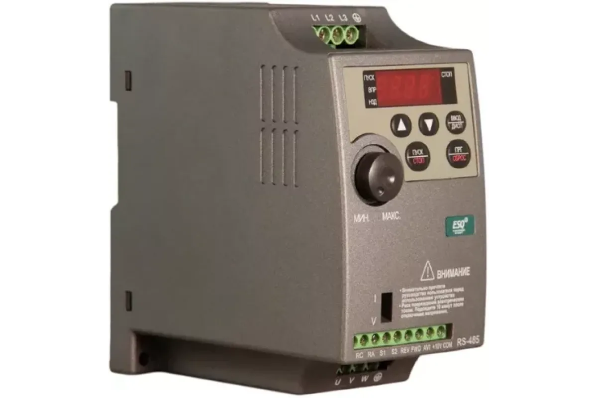 Частотный преобразователь ESQ 210 ESQ-210-4T-0.7K (0,75 кВт 2,3 A 3ф380 В)