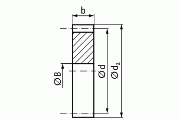 Шестерня без ступицы M2 Z48 прямозубая цилиндрическая (Сталь)